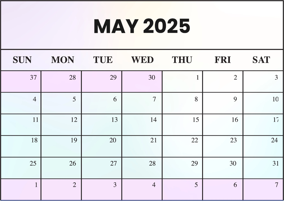 Free 2025 Desk Calendar Template to Edit Online