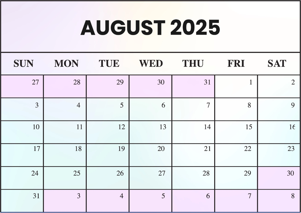 Free 2025 Desk Calendar Template to Edit Online