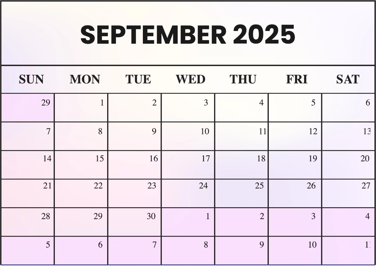 Free 2025 Desk Calendar Template to Edit Online