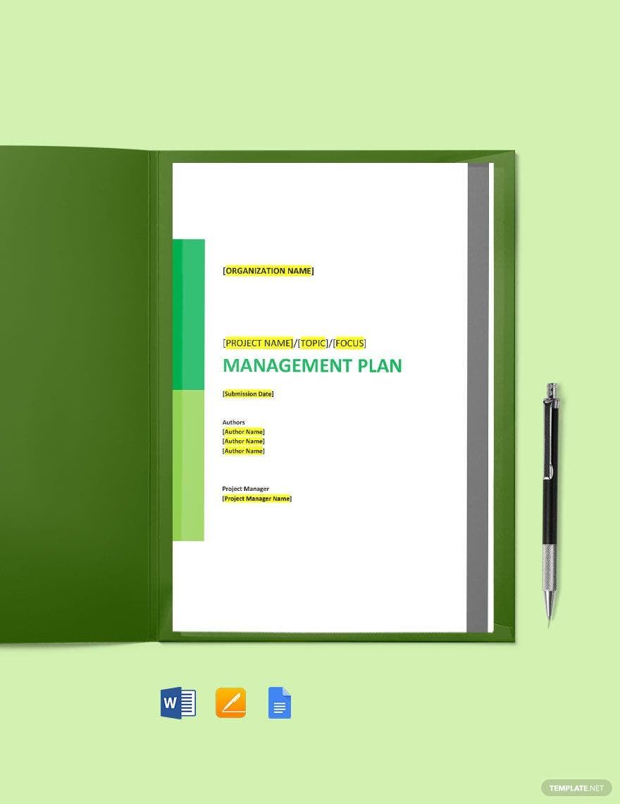 Management Plans 