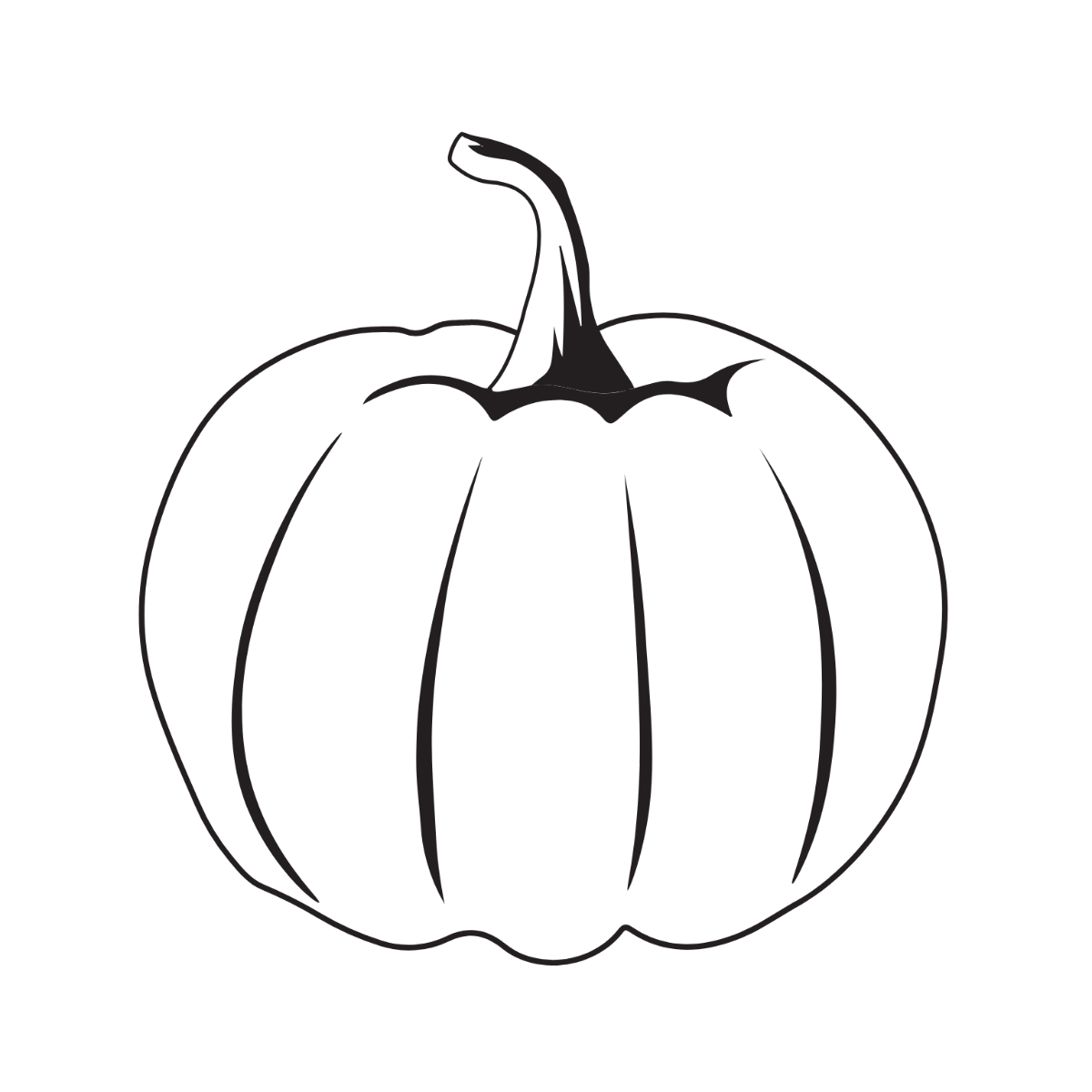 Black and White Pumpkin Clipart - Edit Online | Template.net