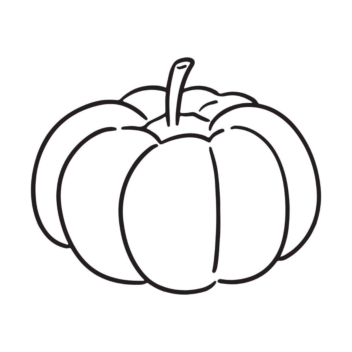 Free Pumpkin Outline Clipart Template - Edit Online & Download ...