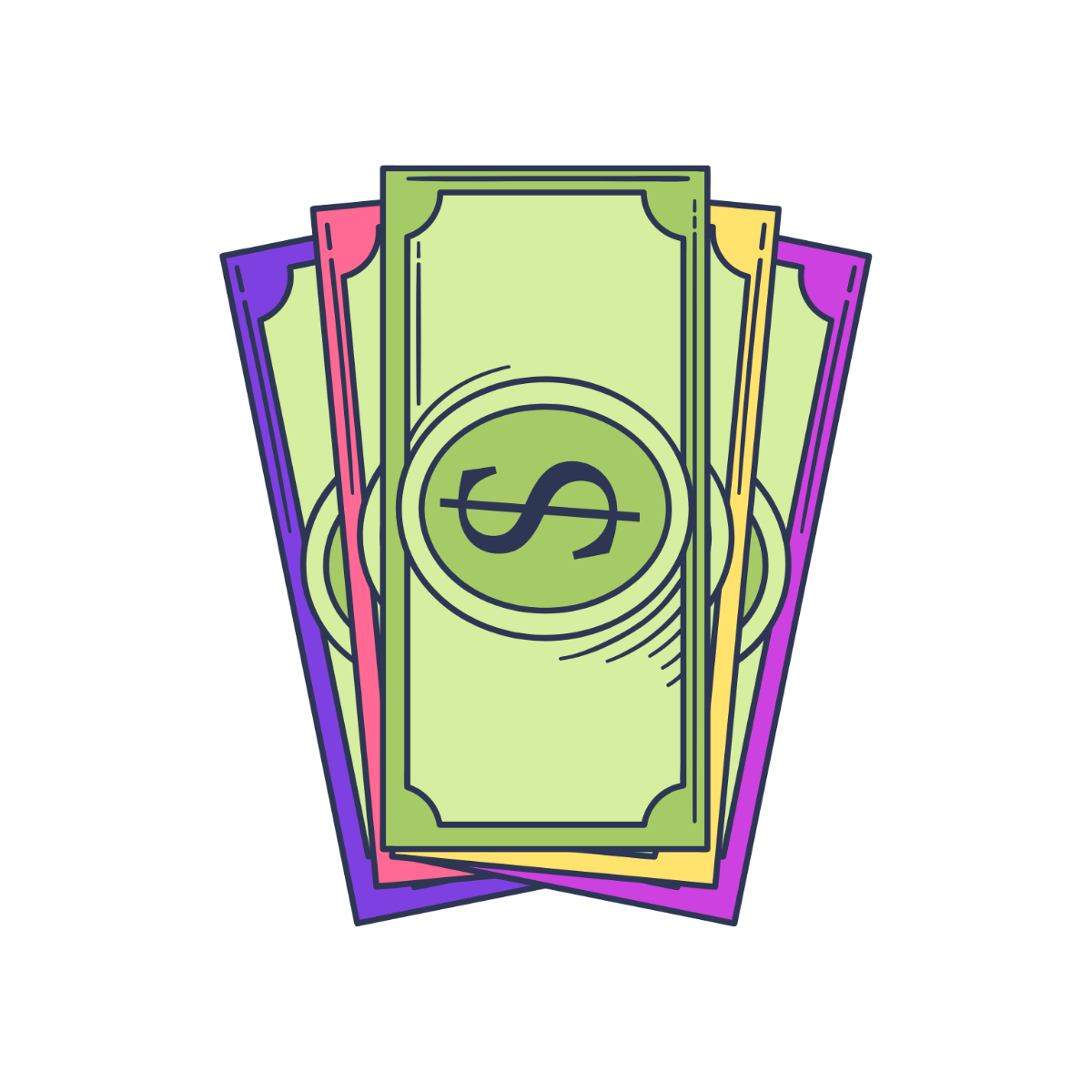 Colorful Money Clipart - Edit Online | Template.net