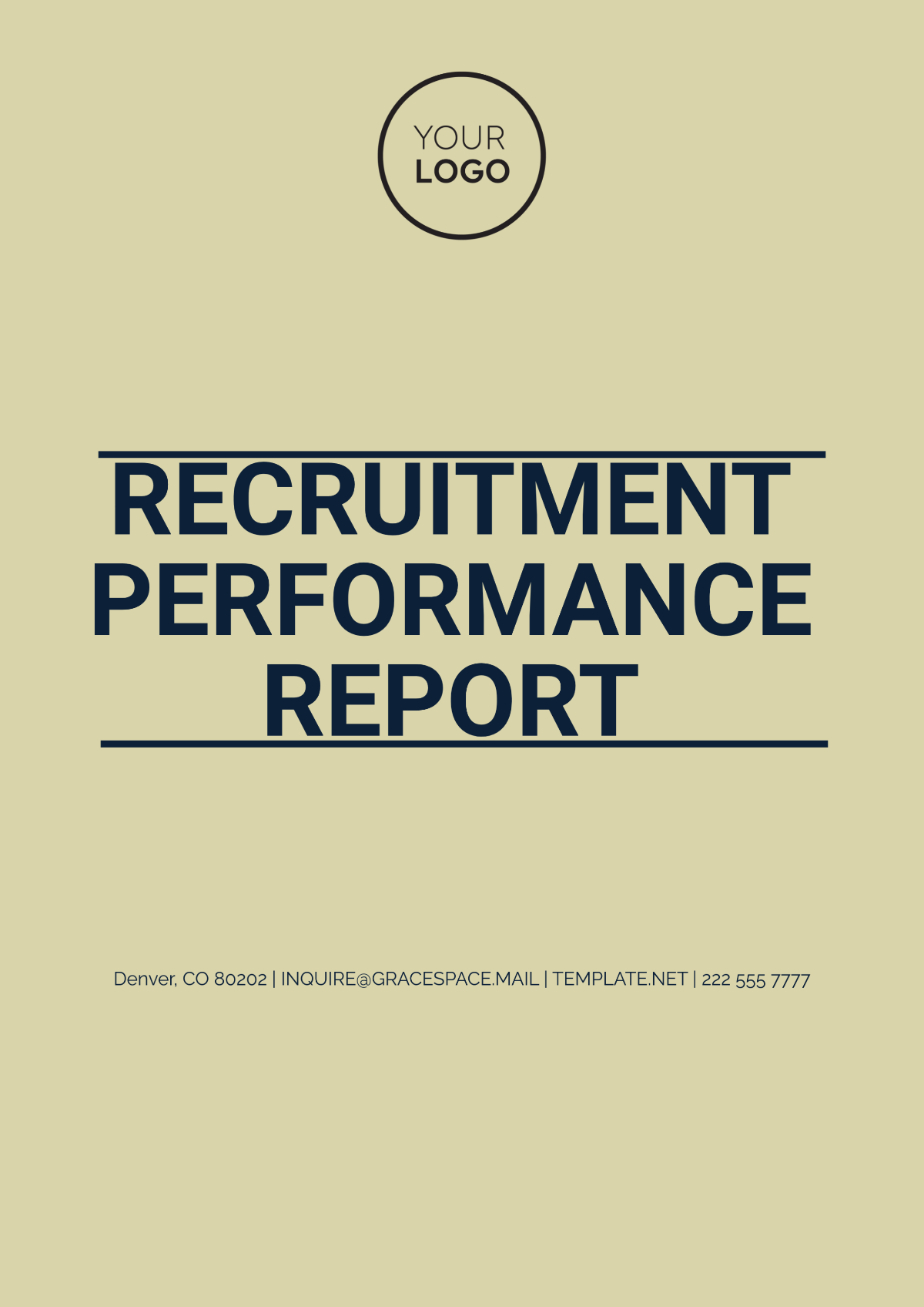 Recruitment Performance Report Template - Edit Online & Download