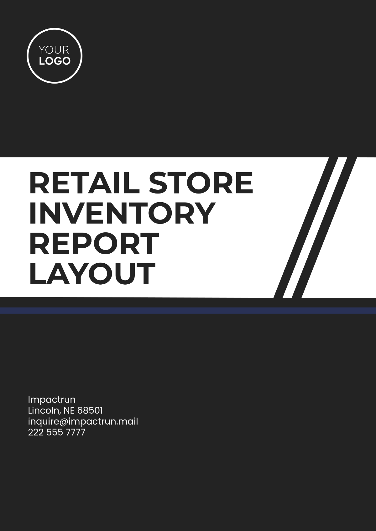 Retail Store  Inventory Report Layout Template - Edit Online & Download