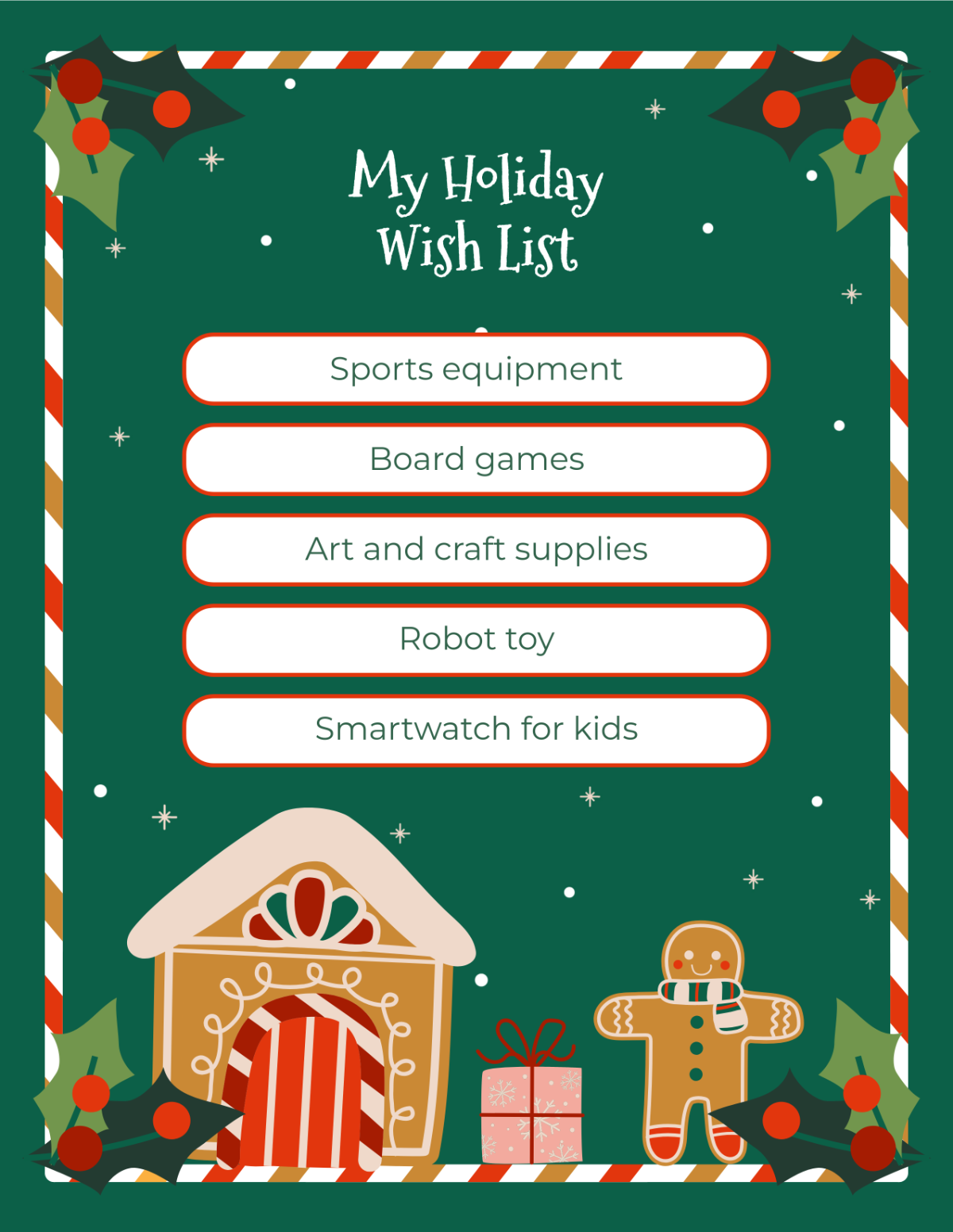 Holiday Wish List for Kids