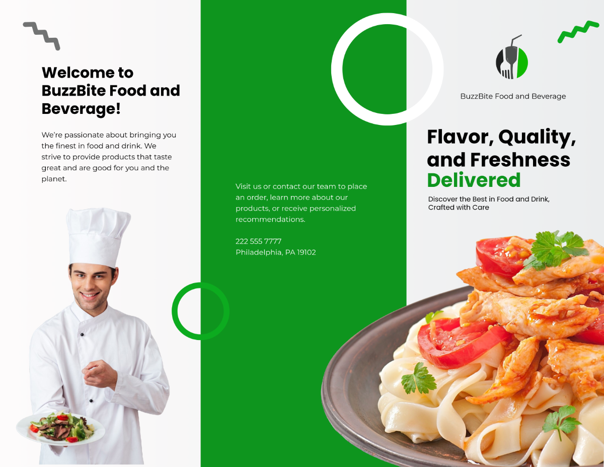 Food and Beverage Brochure