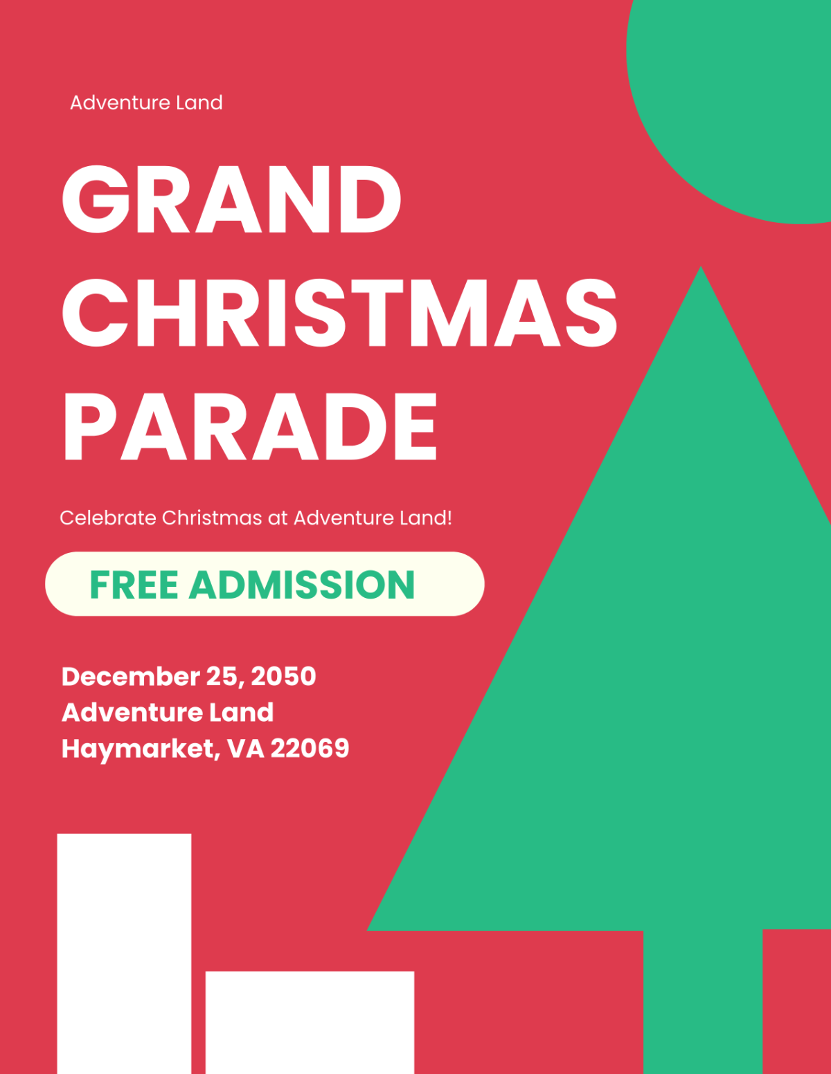 Modern Christmas Parade Flyer