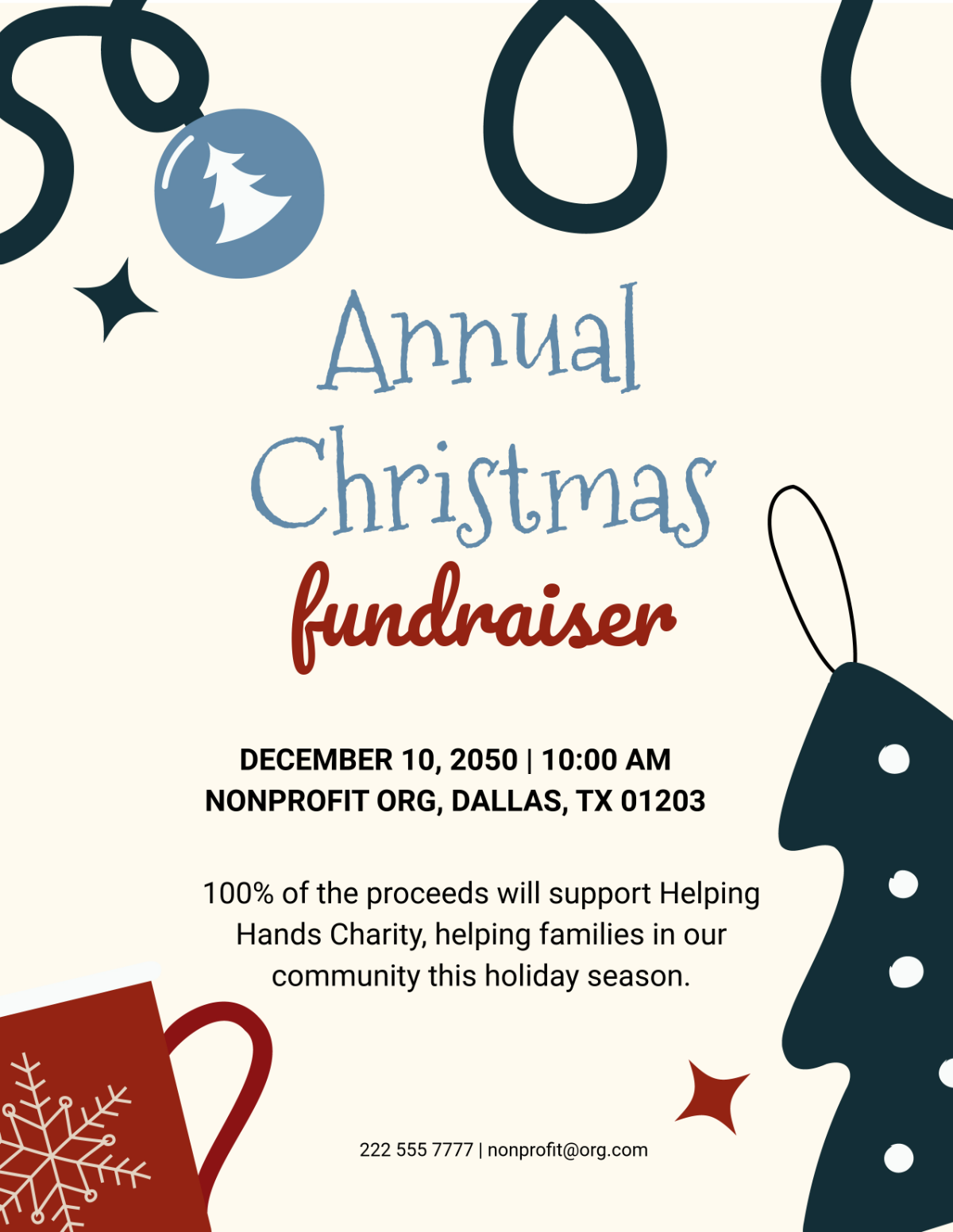 Christmas Fundraiser Flyer