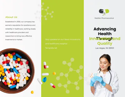 Free Pharmaceutical Brochure Template to Edit Online