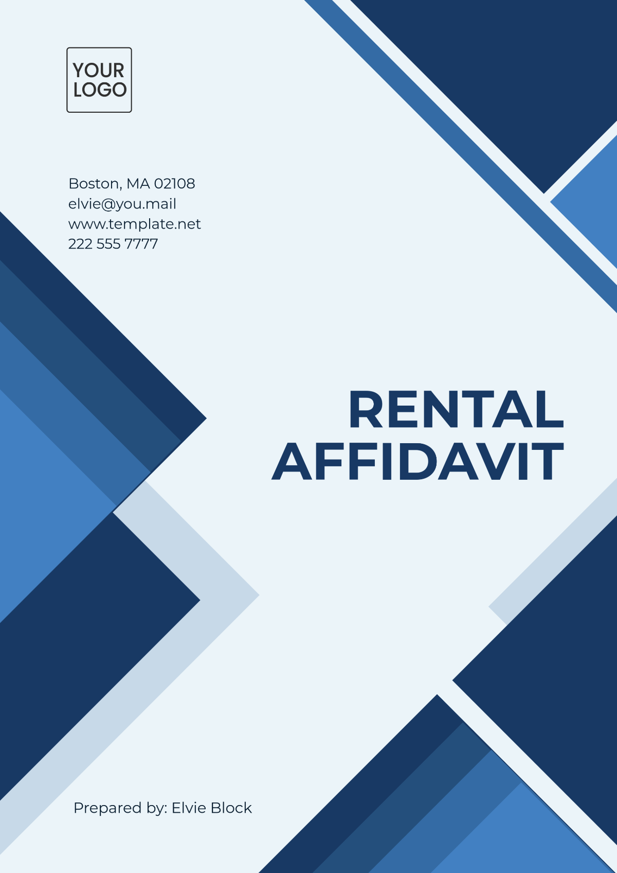 Rental Affidavit Template - Edit Online & Download