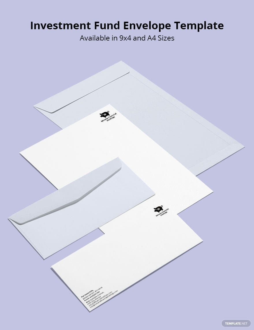 Investment Fund Envelope Template