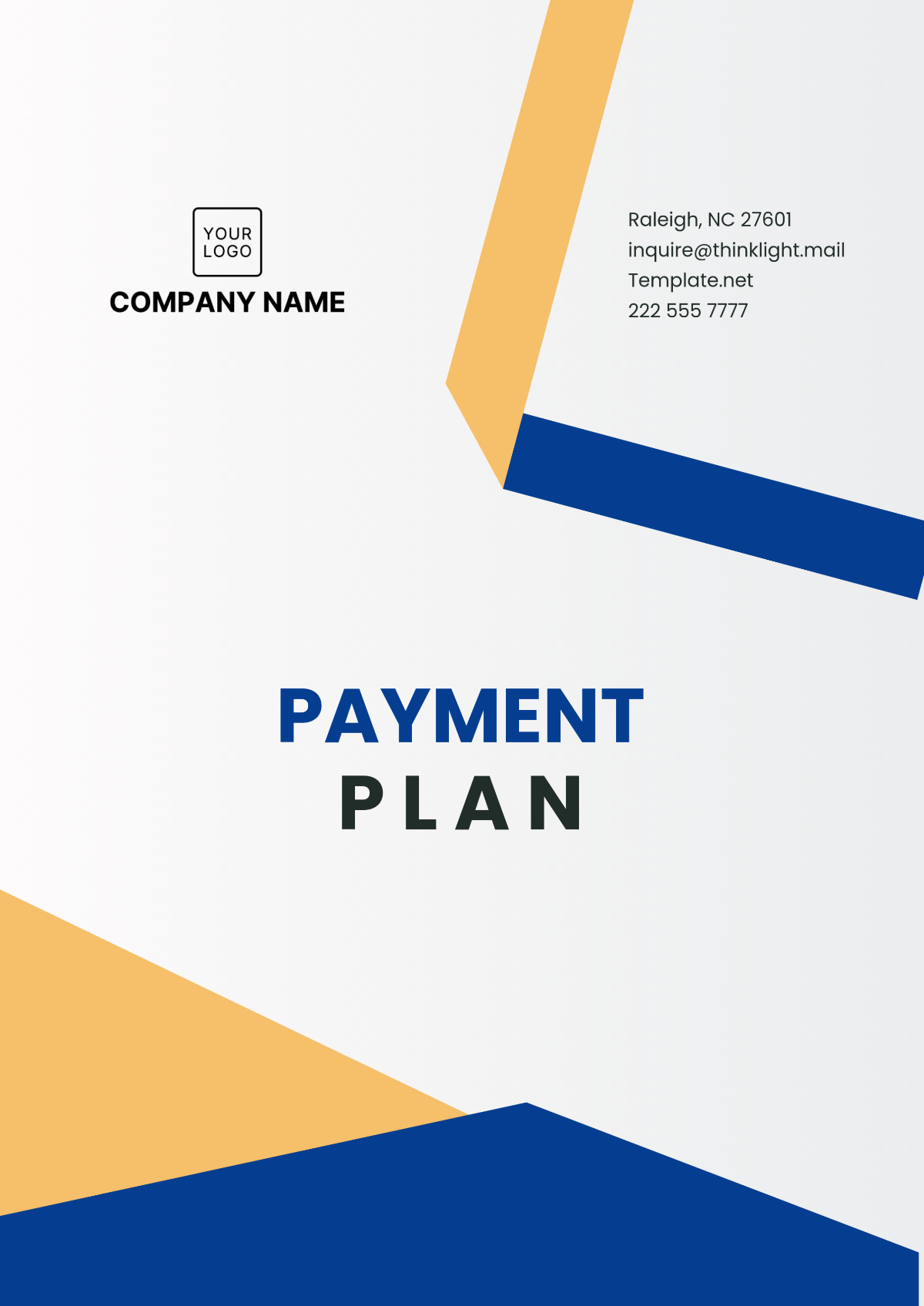 Flexible Payment Plan Design Template - Edit Online & Download