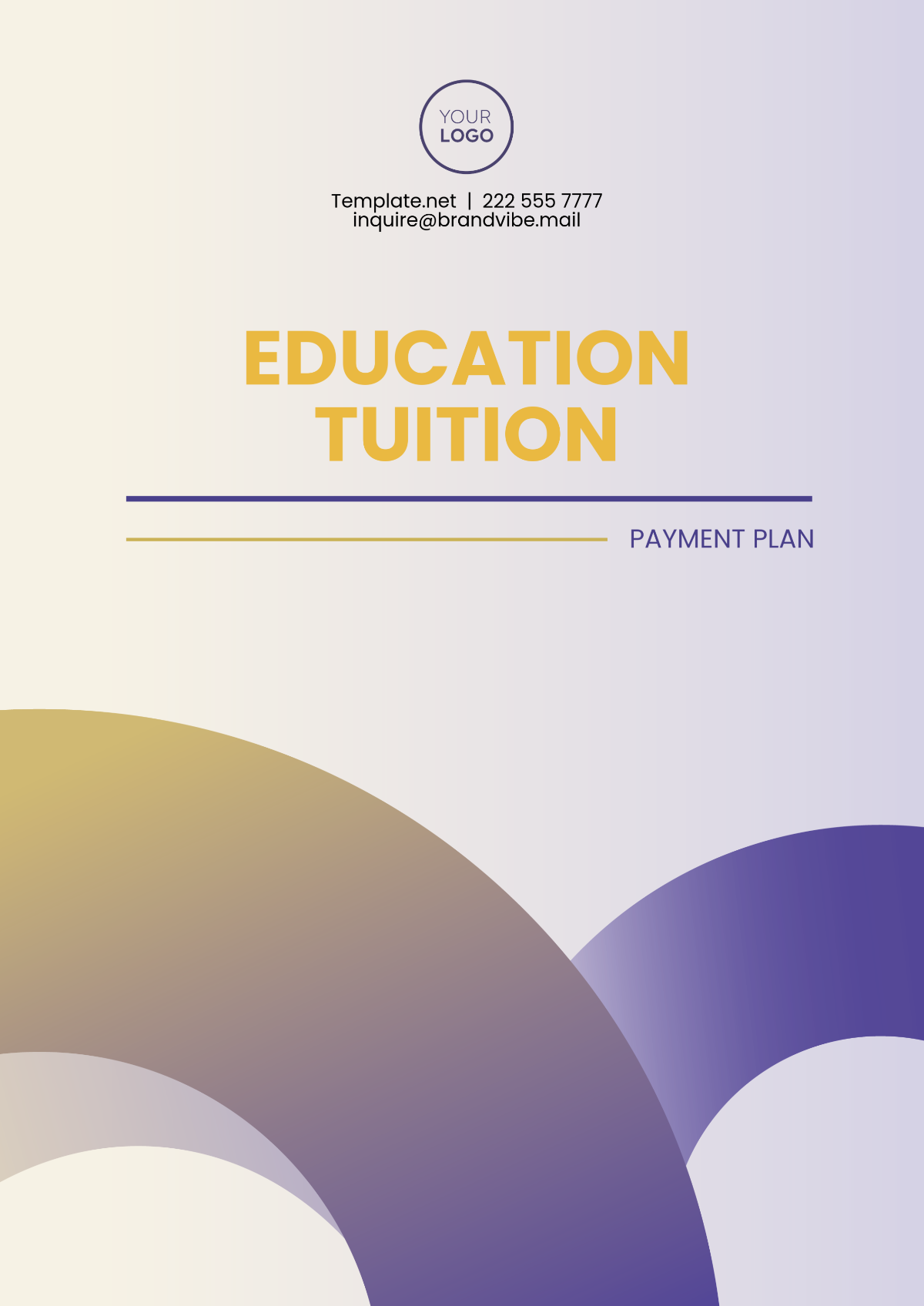 Education Tuition Payment Plan Template - Edit Online & Download