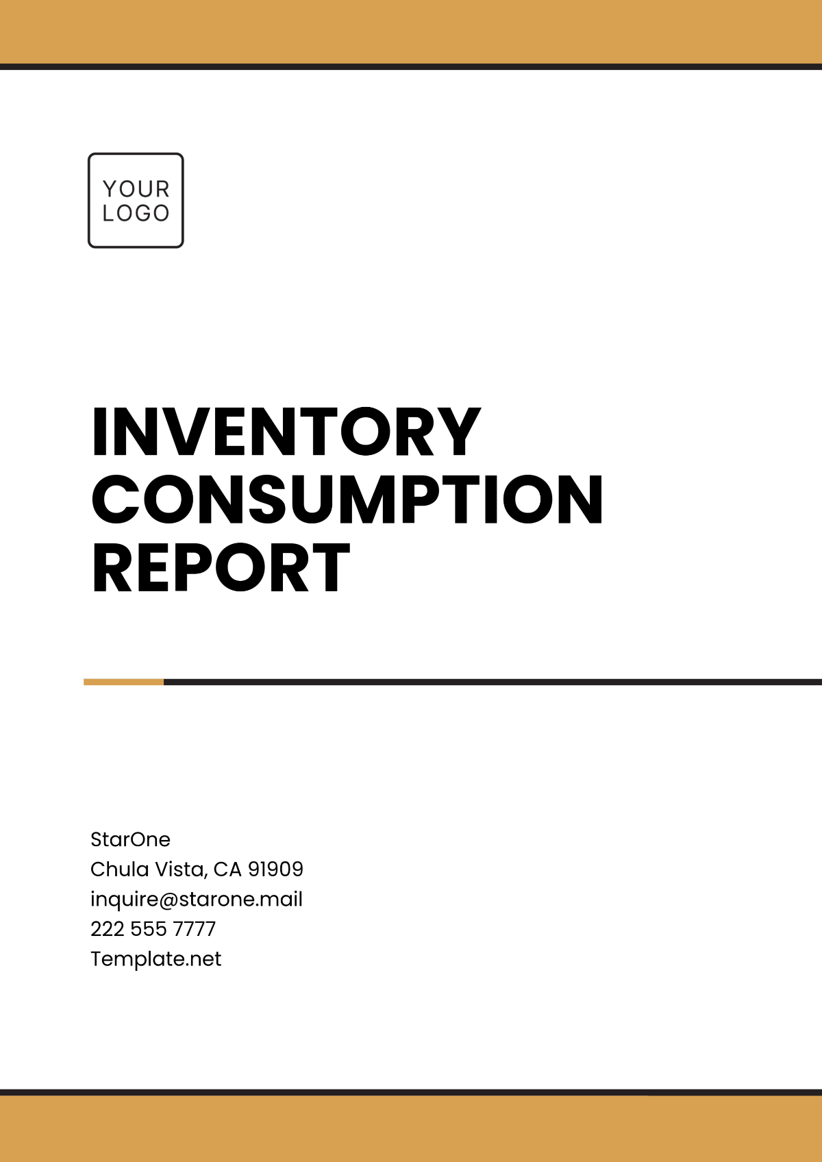 Inventory Consumption Report Template - Edit Online & Download