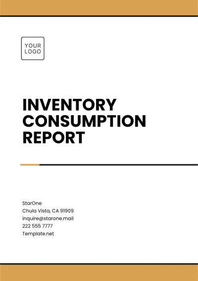Free Inventory Consumption Report Template to Edit Online