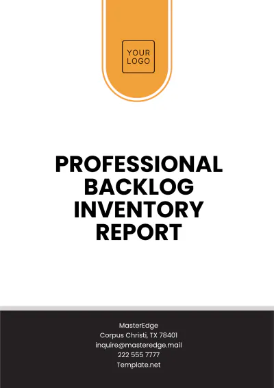 Free Professional Backlog Inventory Report Template to Edit Online