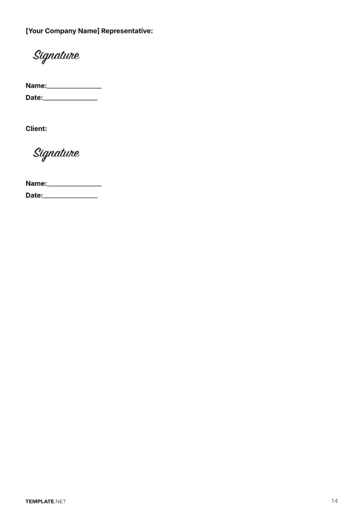 Free Animal Care Contract Template to Edit Online