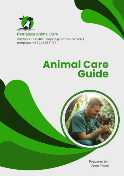 Free Animal Care Guide Template to Edit Online