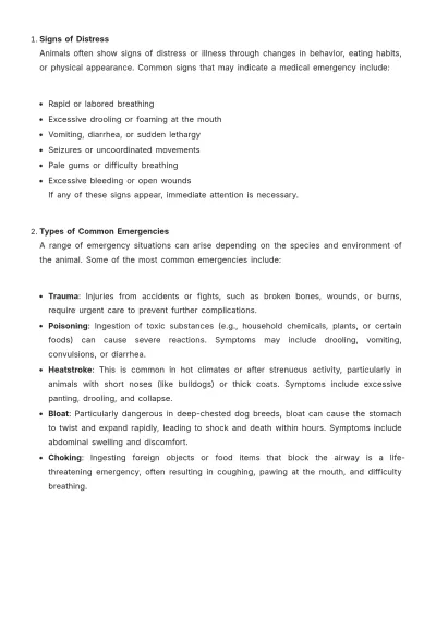 Free Animal Care Guide Template to Edit Online