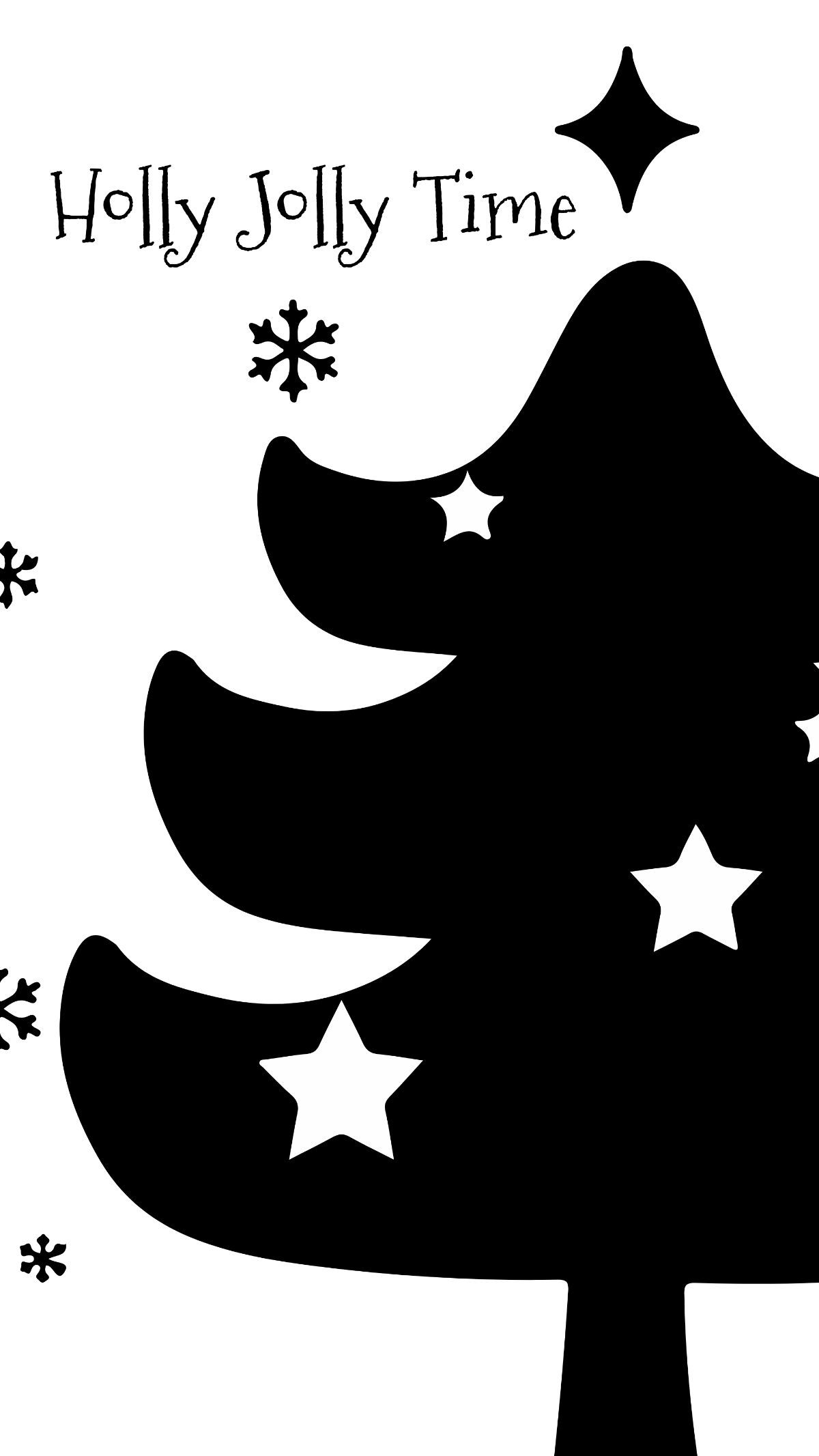 Free Black and White Christmas Wallpaper Template to Edit Online