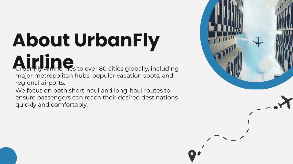 Free Airline Presentation Template to Edit Online