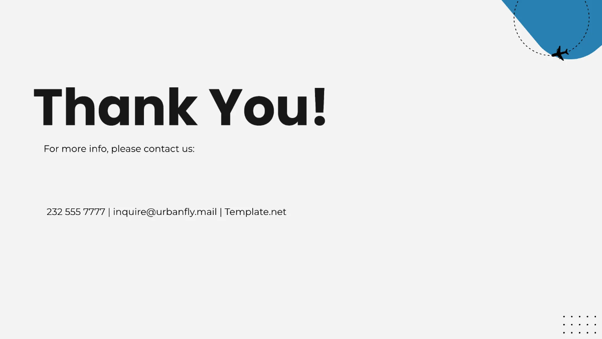 Free Airline Presentation Template to Edit Online