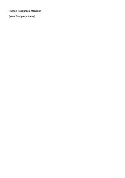 Free Relieving Letter for Executive Position Template to Edit Online