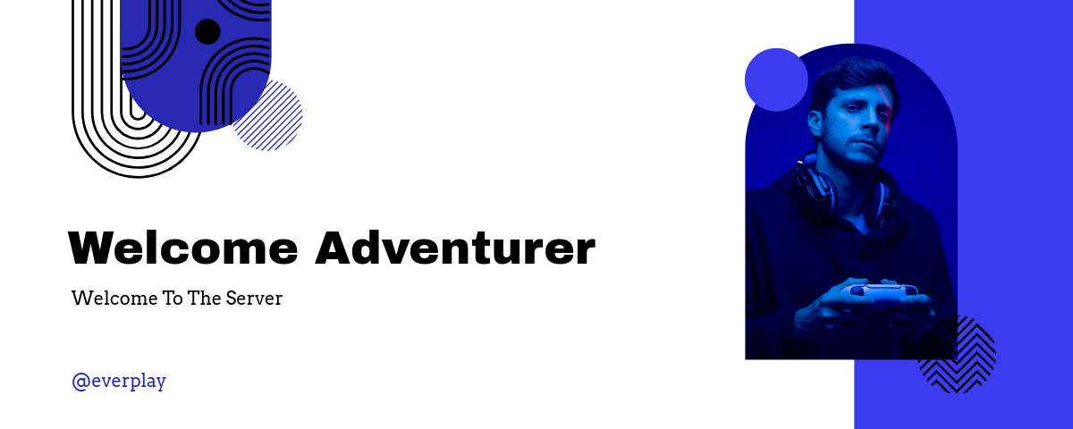 Blue Discord Banner Template