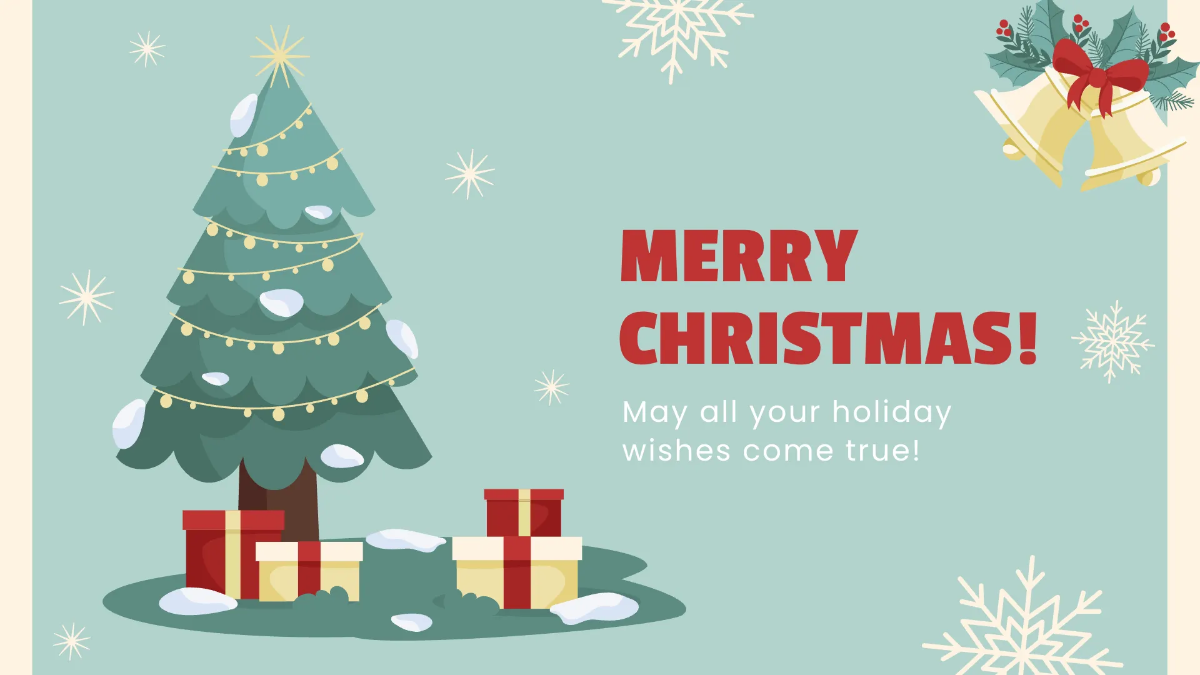 Free Christmas Wish List Presentation Template to Edit Online