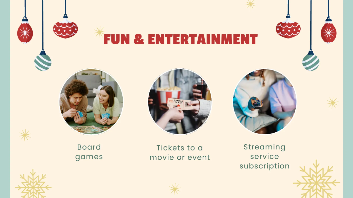 Free Christmas Wish List Presentation Template to Edit Online