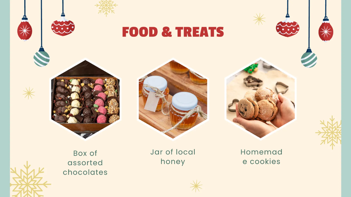 Free Christmas Wish List Presentation Template to Edit Online