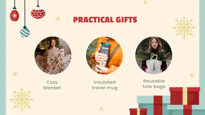 Free Christmas Wish List Presentation Template to Edit Online