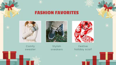 Free Christmas Wish List Presentation Template to Edit Online
