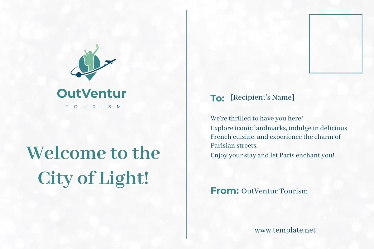 Free Tourism Destination Postcard Template to Edit Online