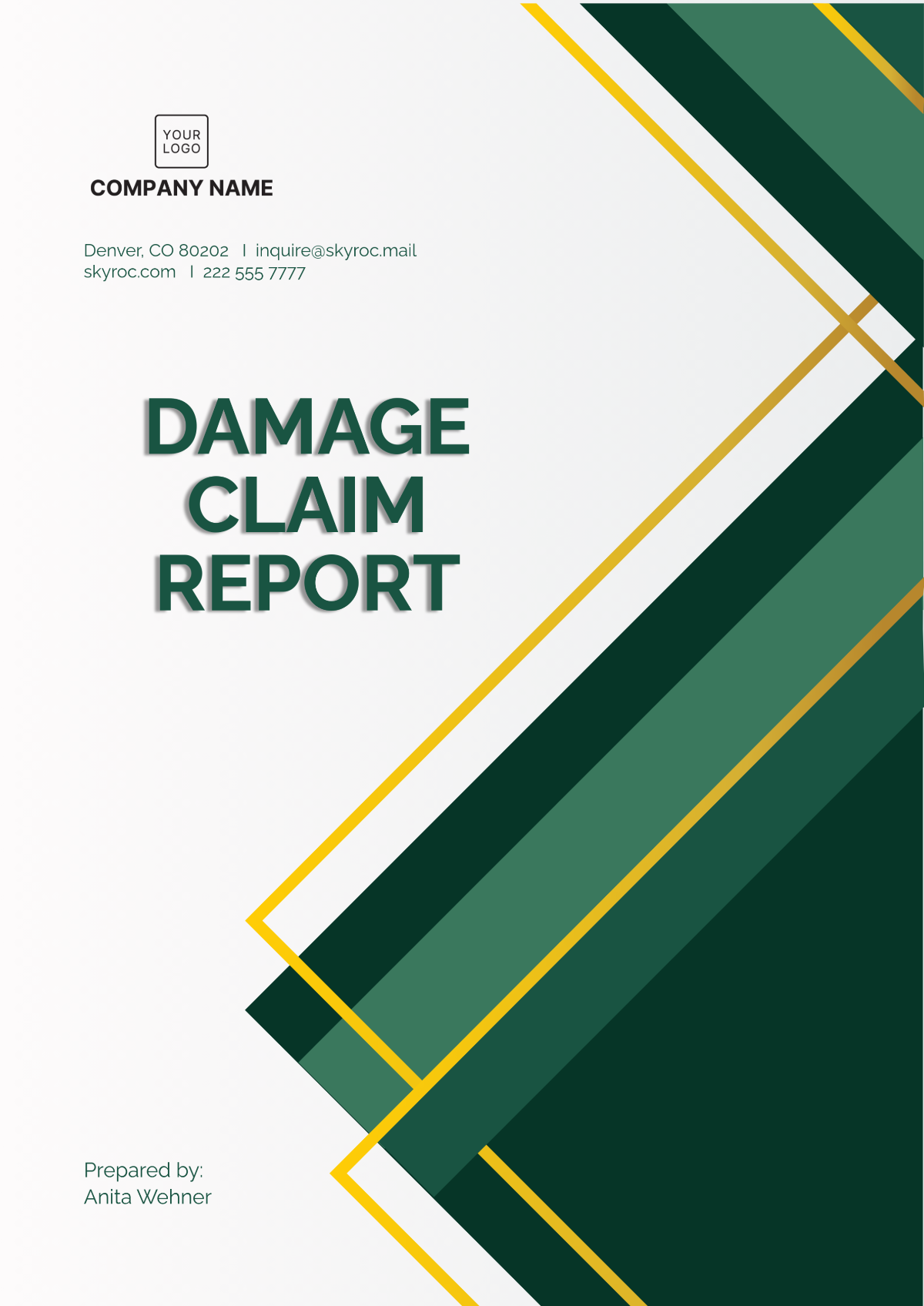 Damage Claim Report Template - Edit Online & Download