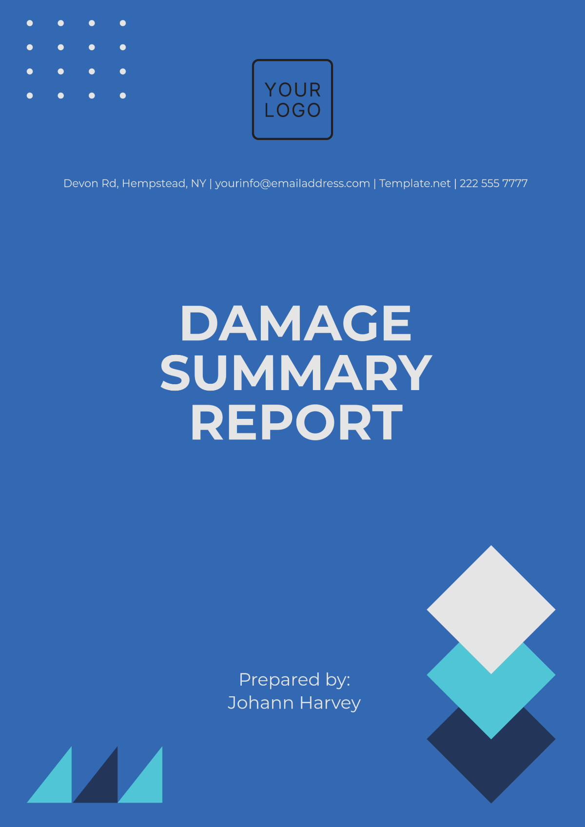 Damage Summary Report Template - Edit Online & Download