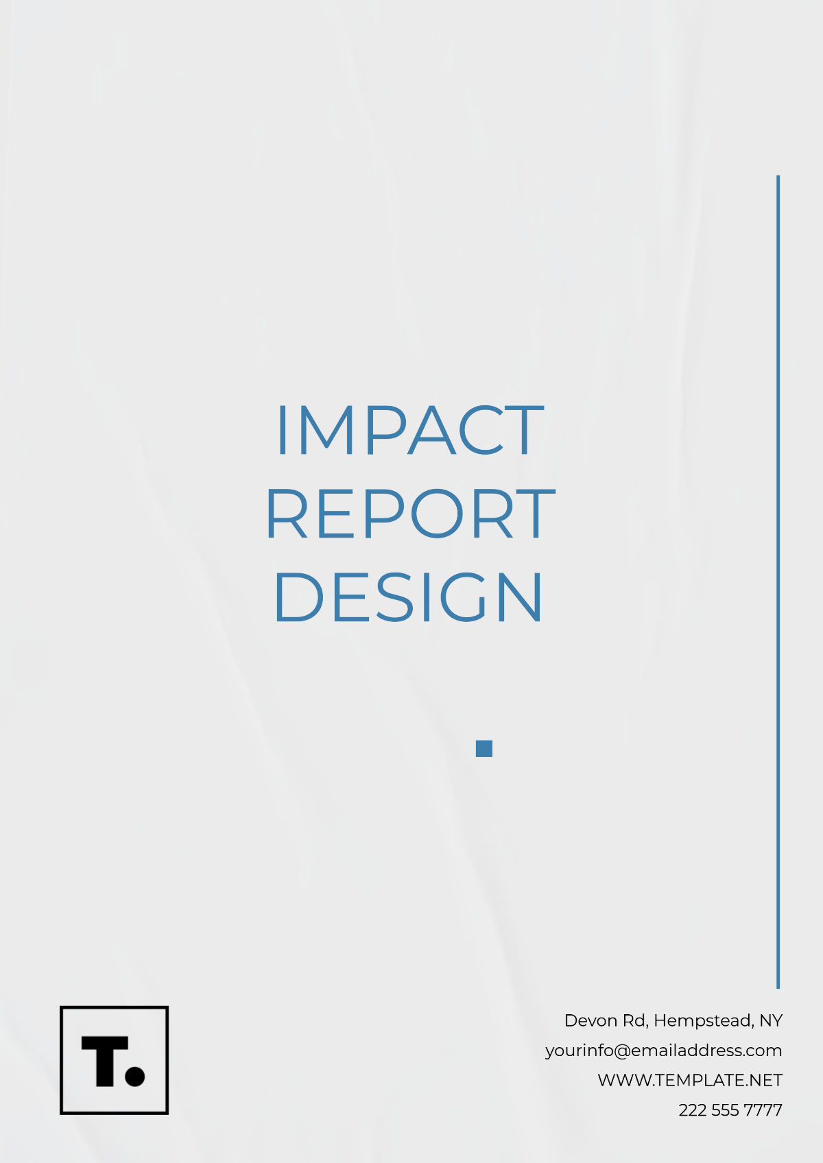 Impact Report Design Template - Edit Online & Download