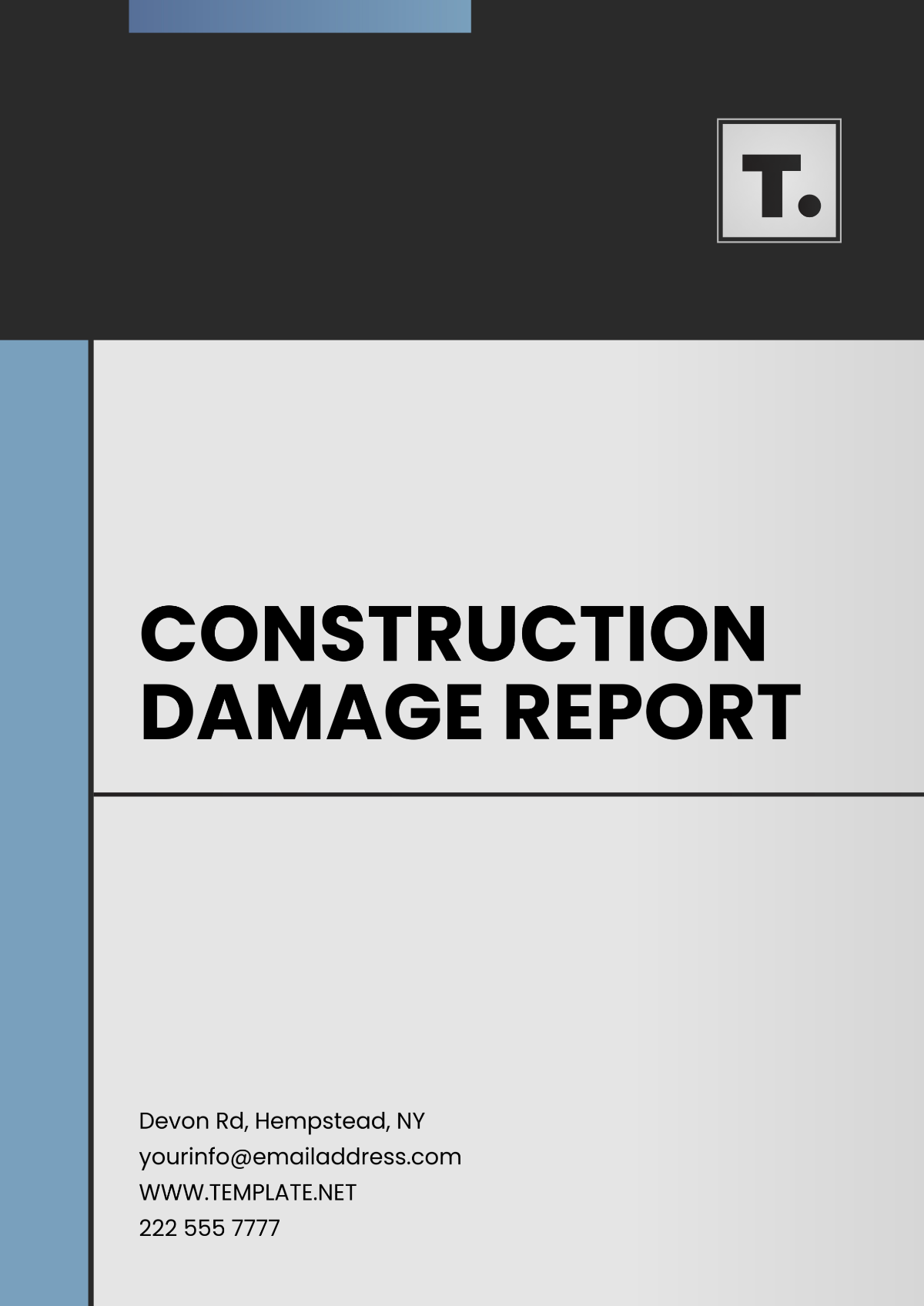 Construction Damage Report Template - Edit Online & Download