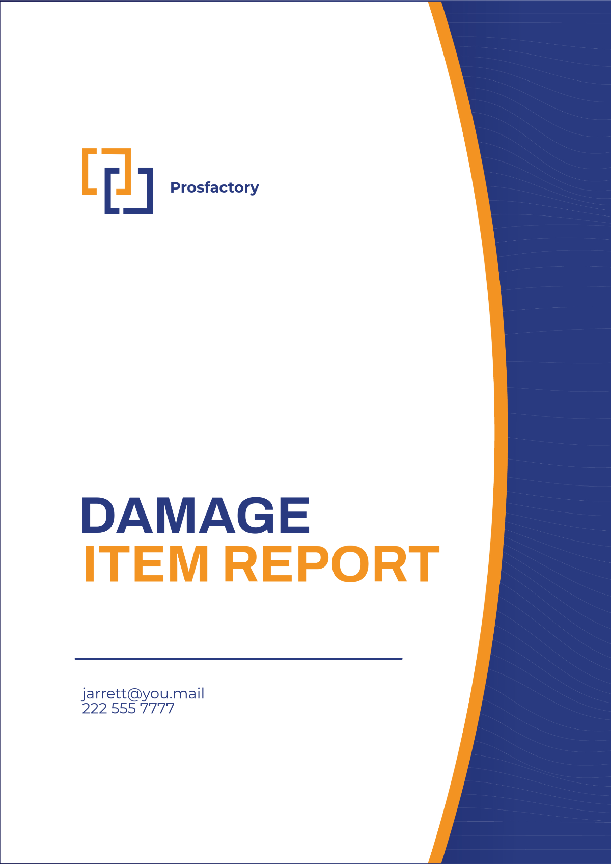 Damage Item Report Template - Edit Online & Download