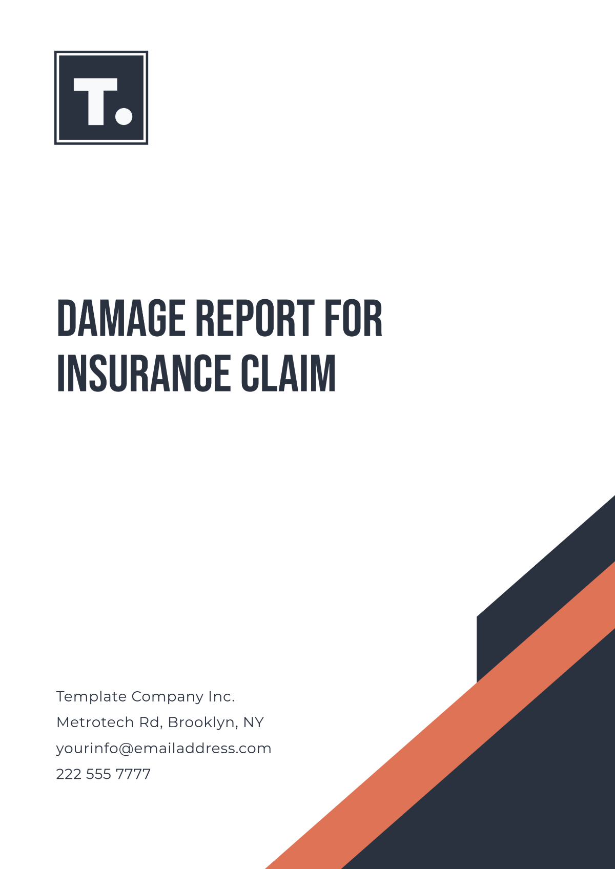 Damage Report for Insurance Claim Template - Edit Online & Download