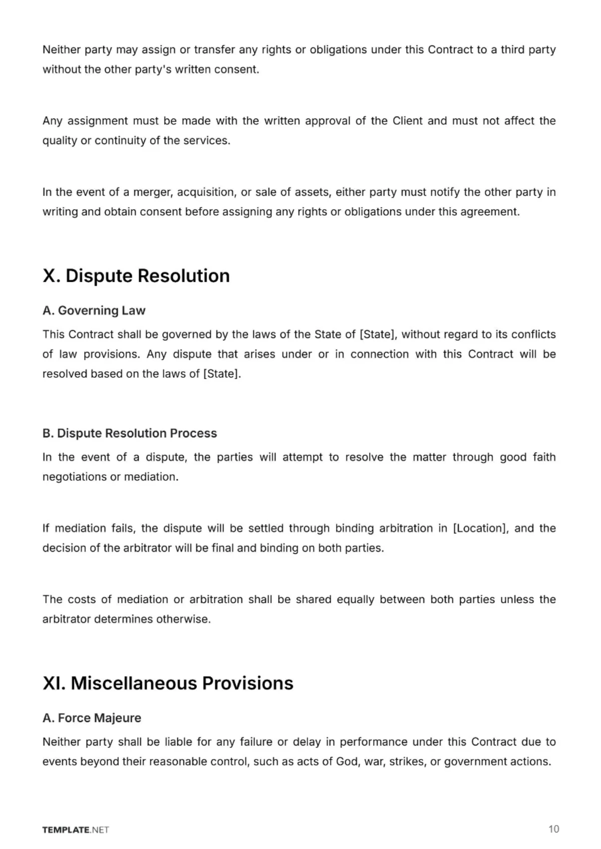 Free Janitorial Service Contract Template to Edit Online