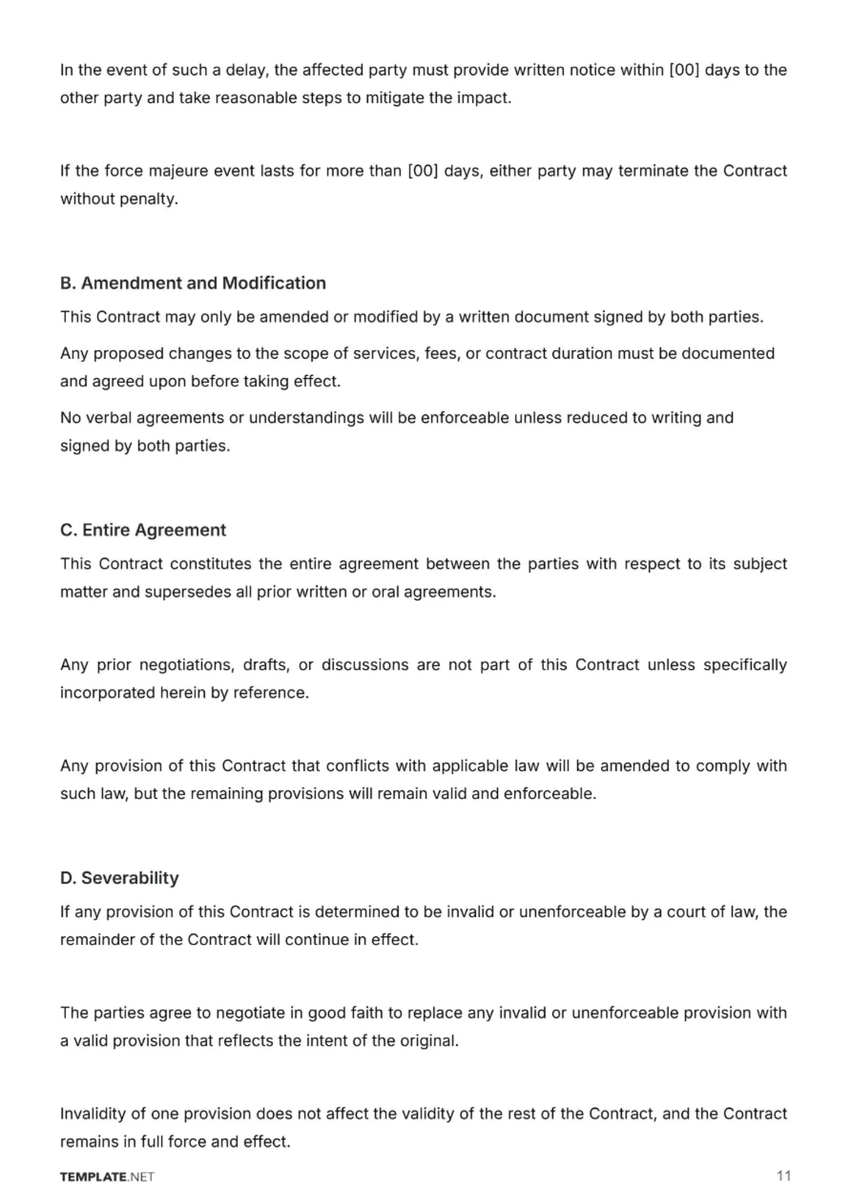Free Janitorial Service Contract Template to Edit Online
