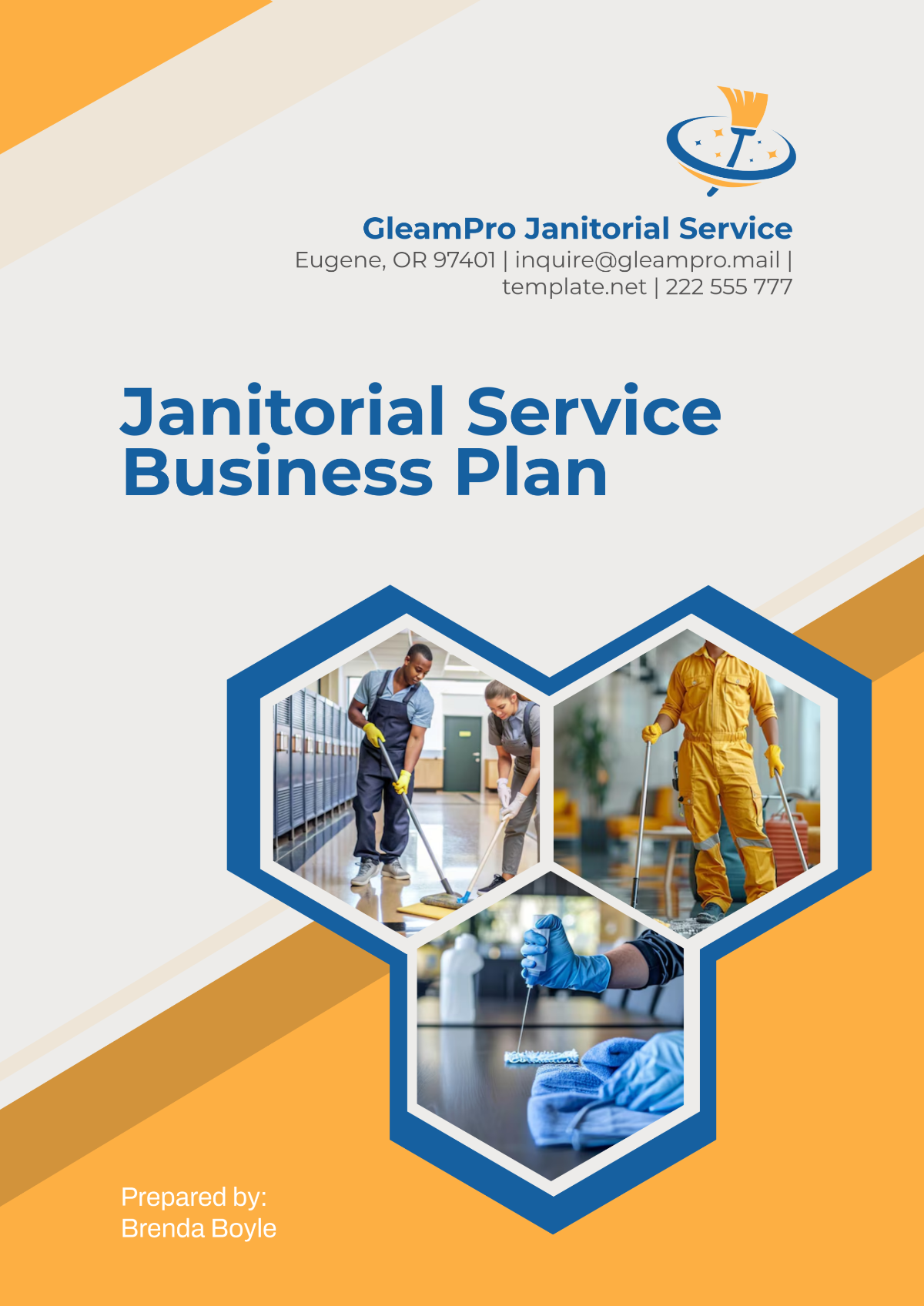 Janitorial Service Business Plan Template - Edit Online & Download