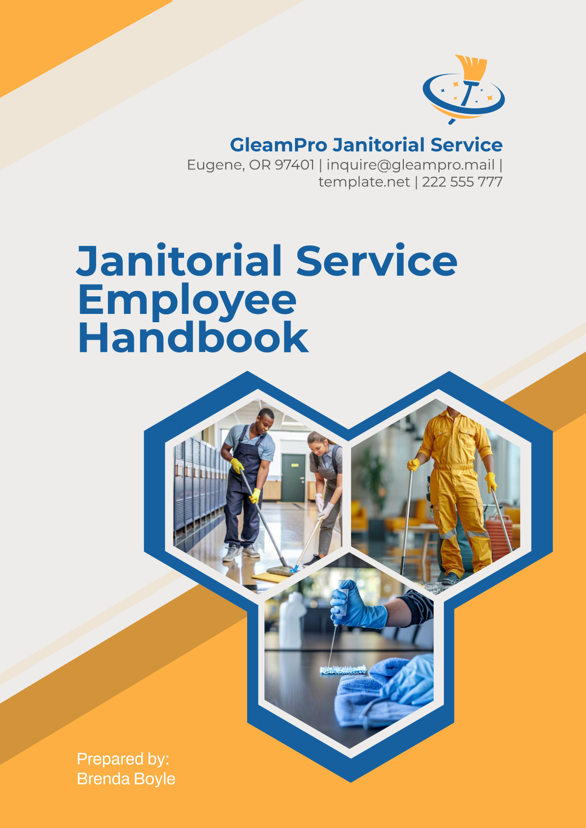 Janitorial Service Employee Handbook Template - Edit Online & Download