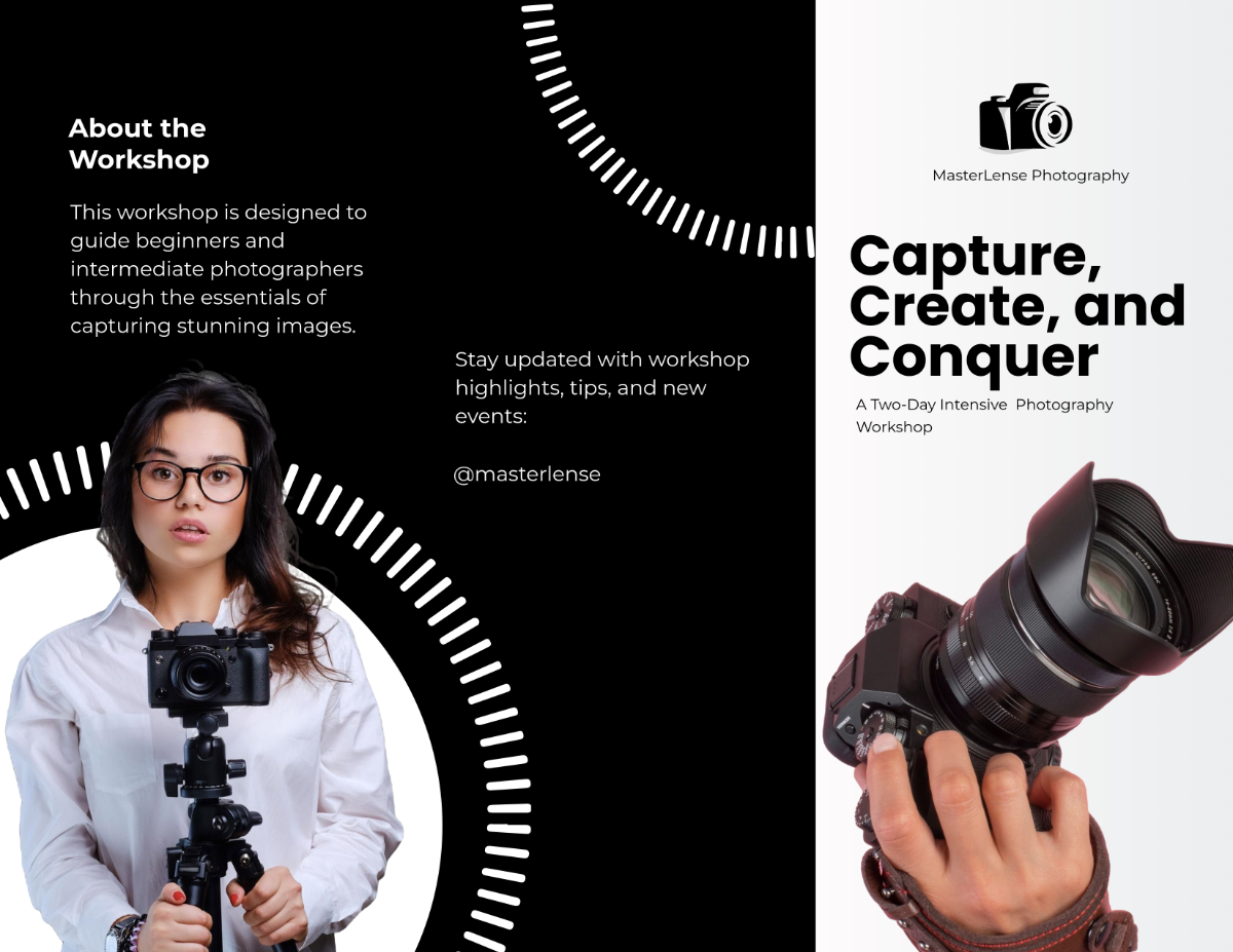 Photography Workshop Brochure Template - Edit Online & Download