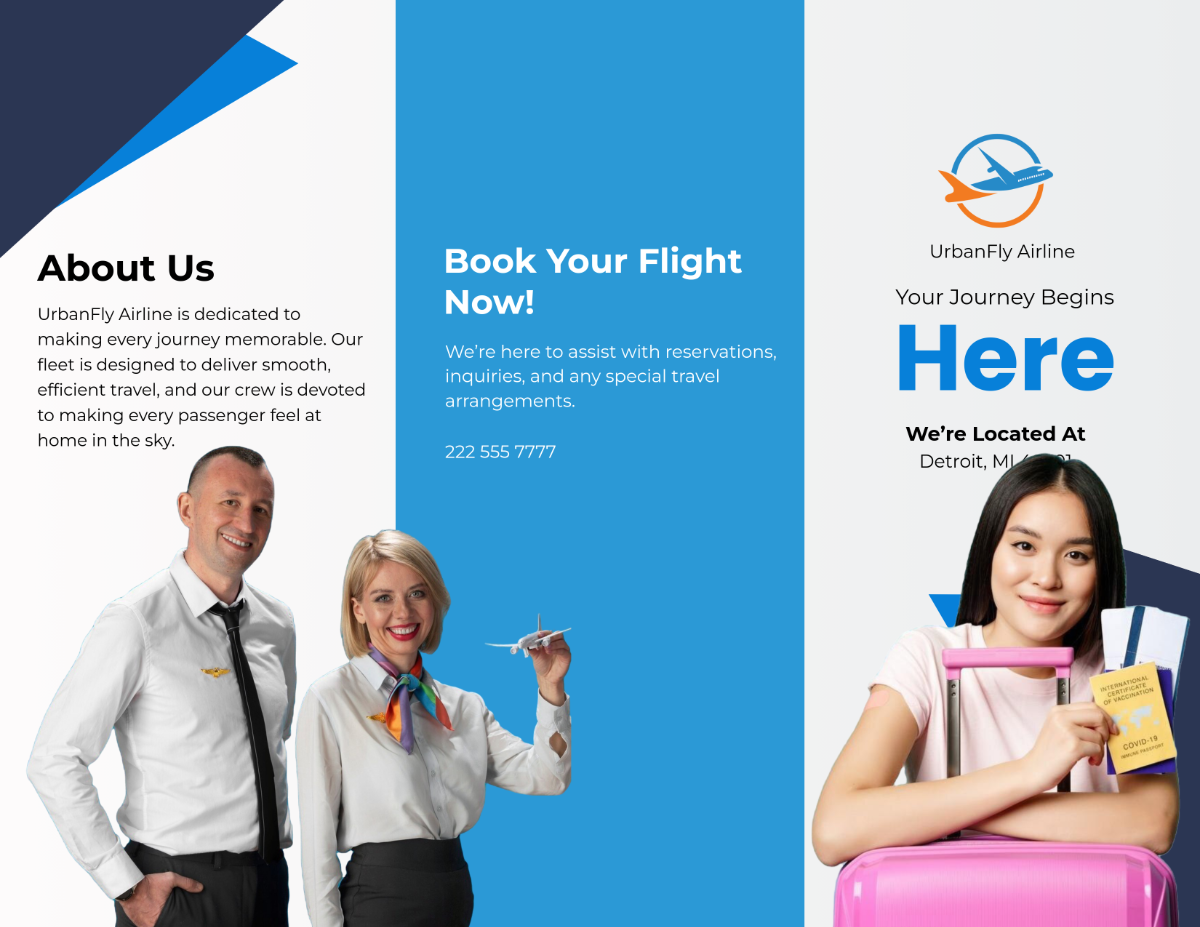 Airline Brochure Template - Edit Online & Download