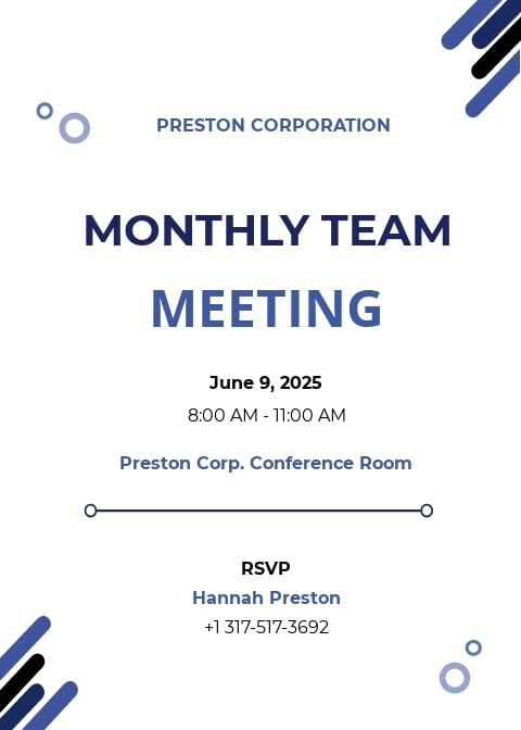 FREE Meeting Invitation Template in Microsoft Word (DOC) | Template.net