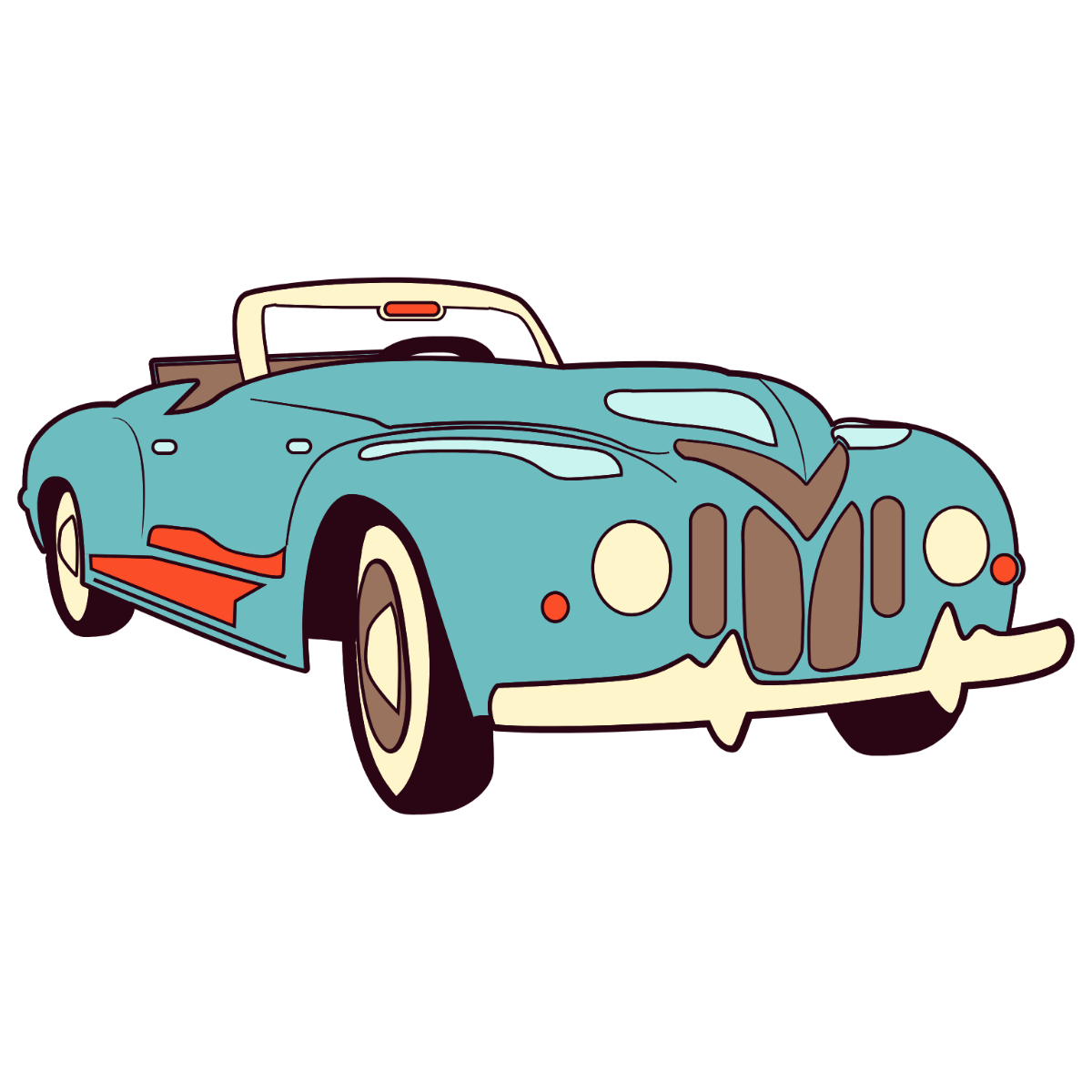 Vintage Car Clipart - Edit Online | Template.net