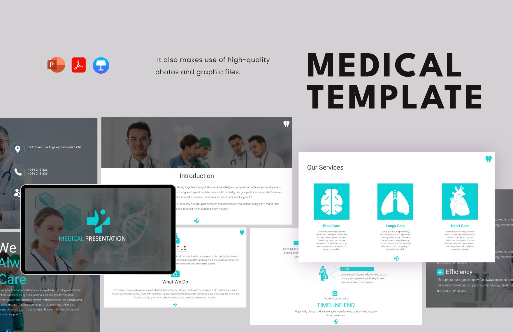 Medical Template in PDF, PowerPoint, Apple Keynote